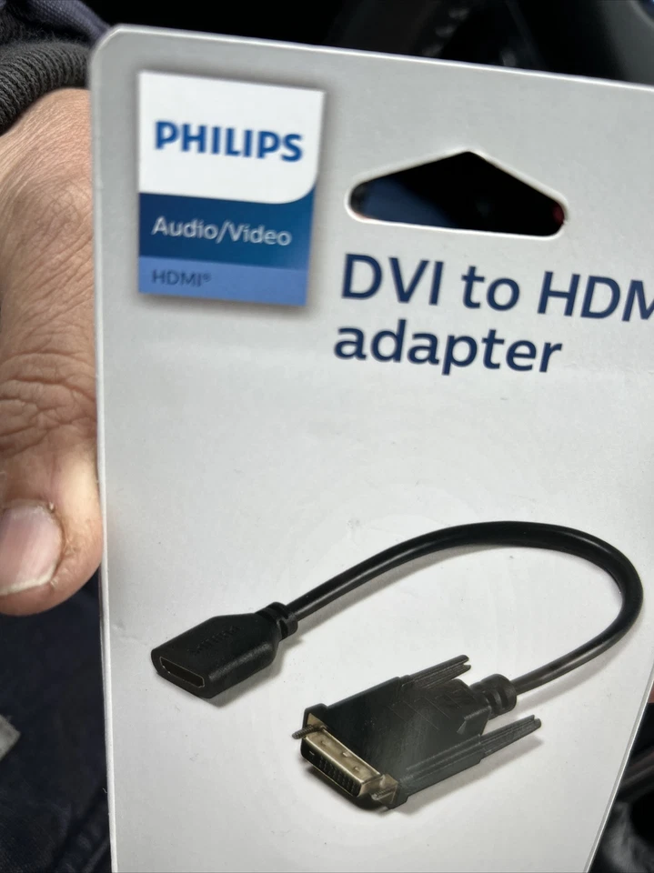 Lot of 2 Philips DVI to HDMI Adapter, connects DVI output to HDTV/Monitor, NEW - Image 4 of 4