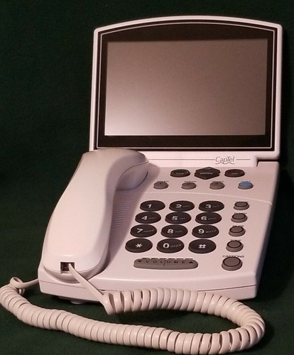 CapTel 840 Analog Closed Captioned Telephone NOT TESTED for parts or repair ONLY - Zdjęcie 6 z 11