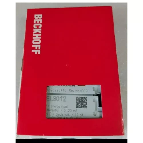 EL3012 BECKHOFF 2-channel analog input module brand new Shipping DHL or FedEX# - Picture 1 of 4