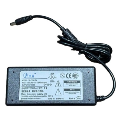 YH-75W-15V 5.5x2.5 Fill Light Power Adapter 15v5a Yuehai Universal Charger Cable