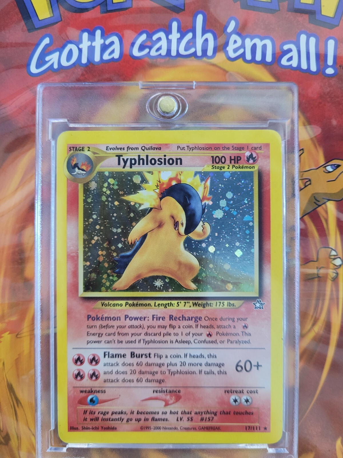 RARE POKÉMON CARD!!!Typhlosion 17/111 Neo Genesis Holo