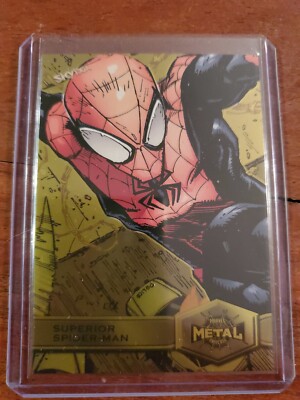 2021 Skybox Metal Marvel Universe High Number FX Yellow Superior Spider-Man
