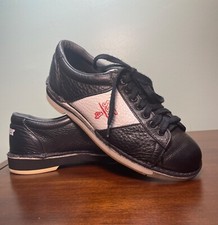 Vintage Dexter SST4 model B804-1 Womans 6.5 Black/White Leather Bowling Shoes