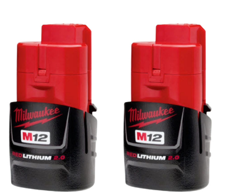 2 PACK Milwaukee latest M12 REDLITHIUM 48-11-2420 Battery CP Selling NEW