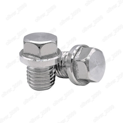304 Heavy Duty Hexagon Head Screw Plugs with Shoulder and Parallel Screw Thread