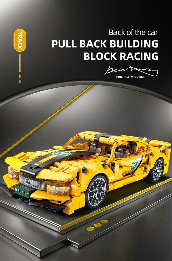 TECHNIC Camaro 1:18 Block Set Replica Model Christmas Birthday Boy Gift Present