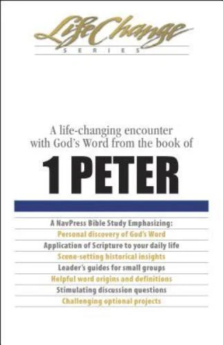 Navigators Bible Study on 1 Peter 2018 Trade Paperback Edition  