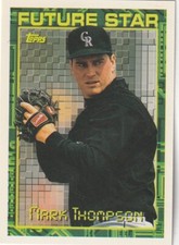 FREE SHIPPING-MINT-1994 Topps Future Star Mark Thompson #286 ROCKIES