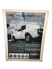 1968 Track Custom Wheels Javelin AMX Original Print Ad vintage 60s