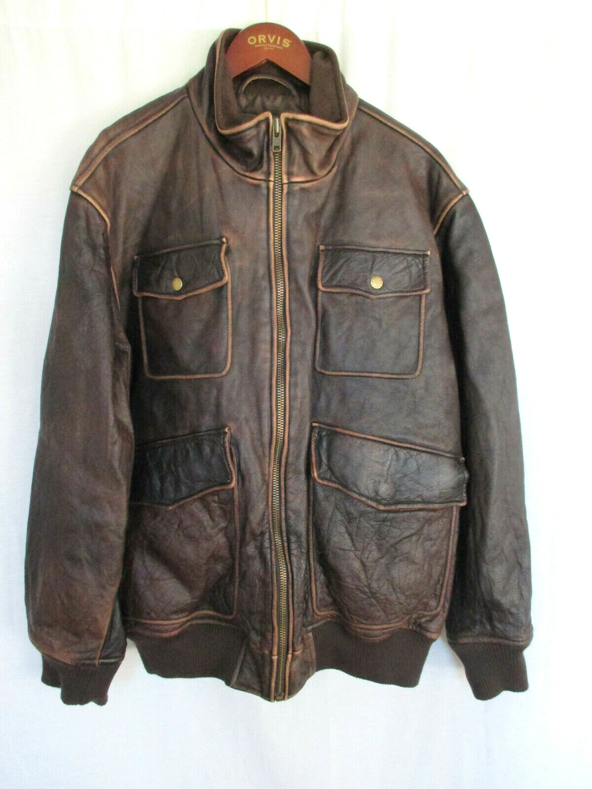 Orvis Mens Distressed Leather Bush 