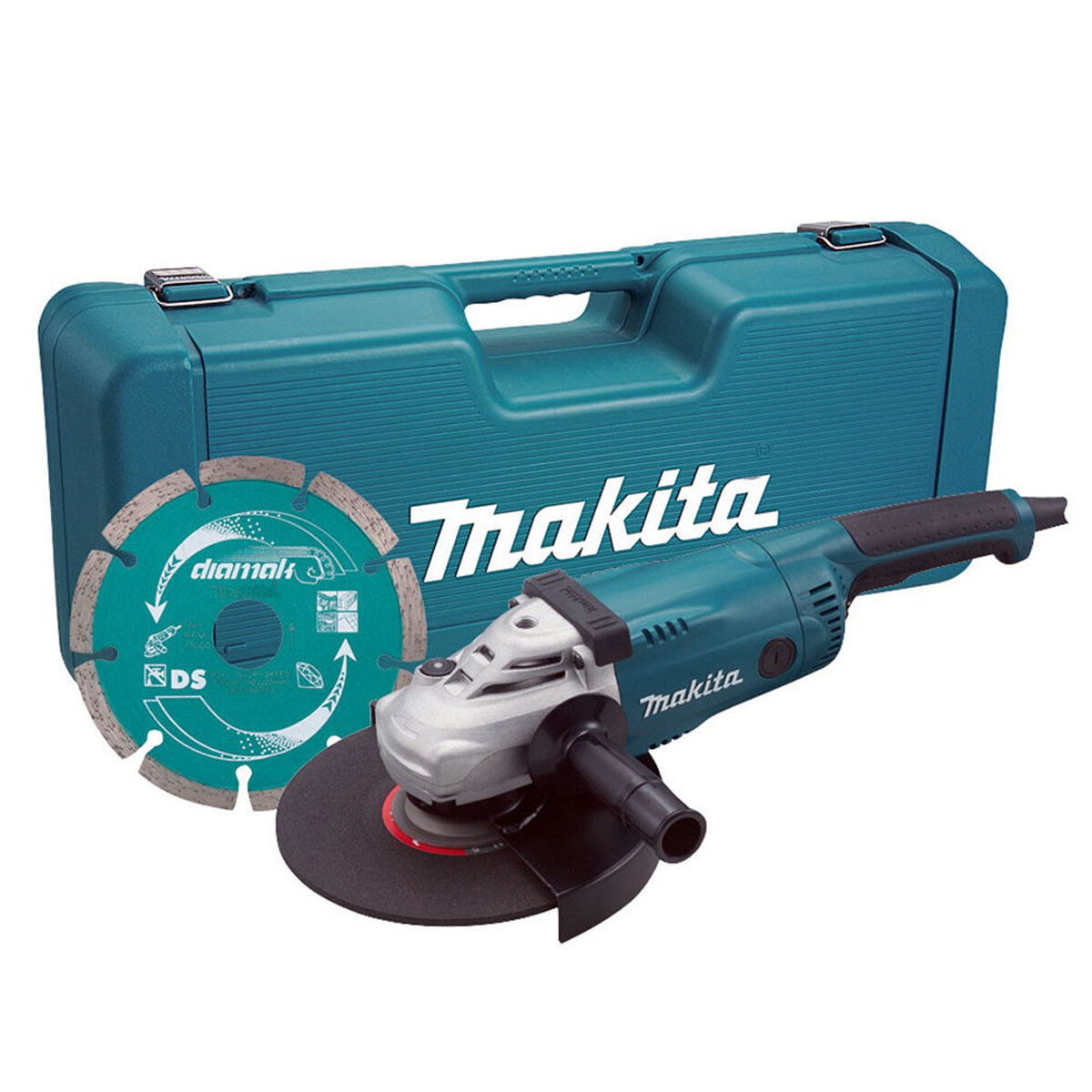 Makita GA9020KD 230mm Angle Grinder with Case & Diamond Wheel 2000W 240V - Image 3