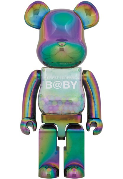 MY FIRST BE@RBRICK 1000% B@BY CLEAR BLACK CHROME Ver MY FIRST BE@RBRICK 1000% B@BY CLEAR BLACK CHROME Ver