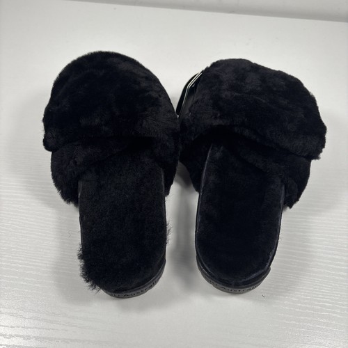 EMU AUSTRALIA Fluffy Slippers Women’s Sz 9 / Men’s Sz 8 Slip On Flip Flops NEW - Picture 3 of 7