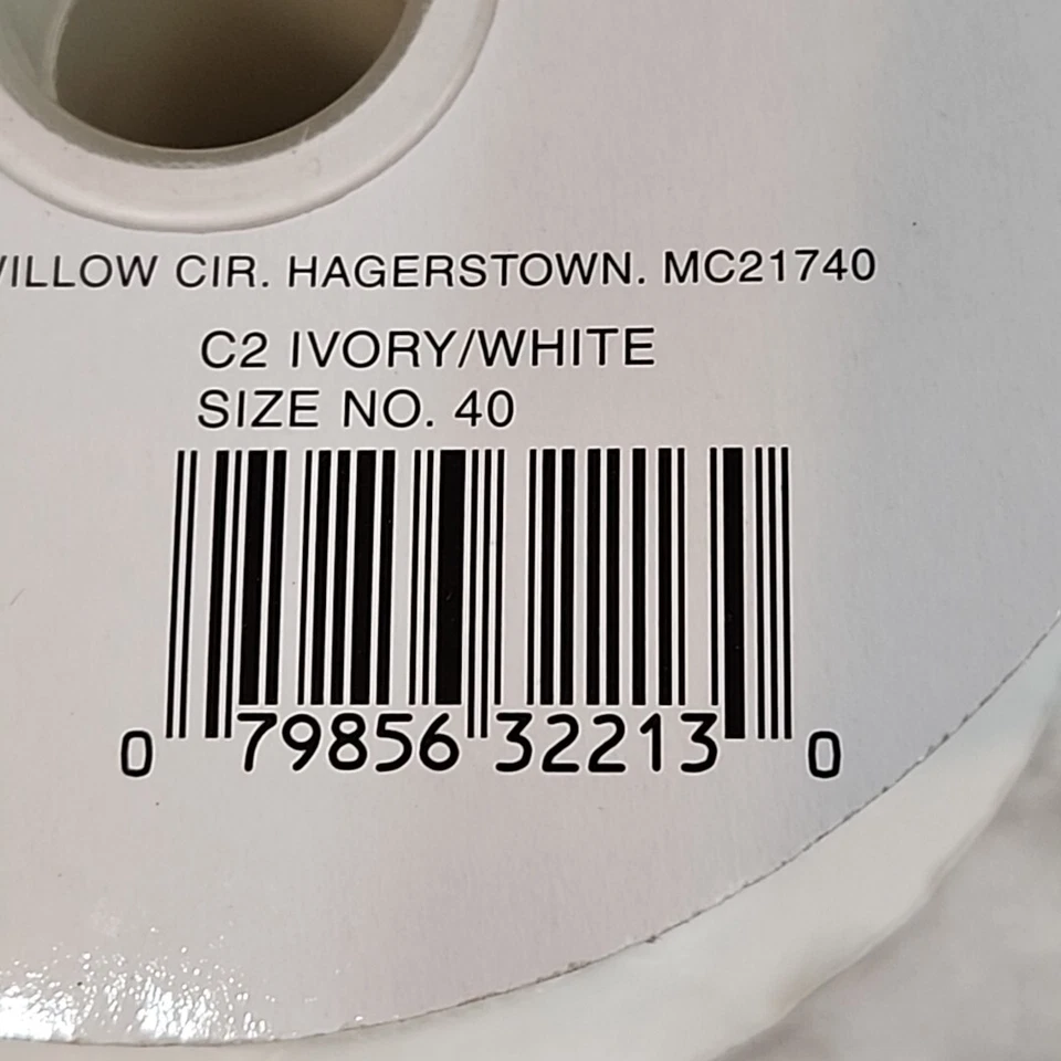 Lion Ribbon Company C2 Ivory/White 2 1/2" Wide Ribbon NOS Sealed Size 40 Floral - Image 4 of 4