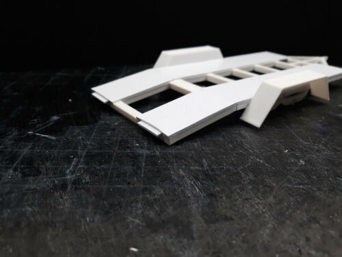 1 Car open trailer 1:24 1:25 scale model kit Assembly required - Picture 2 of 5
