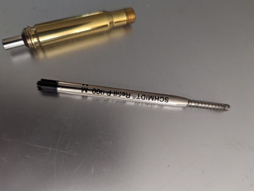 Raro bolígrafo de escritura de bolígrafo coleccionable vintage Heckler & Koch HK banda faltante - Imagen 6 de 9
