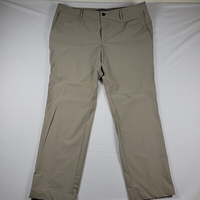 Alberto Rob Revolutional Golf Performance Pants Slim Fit Beige Men's 38 x 28