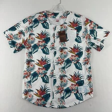 Mitchell & Ness Real Salt Lake Jersey Large RSL Soccer Floral Button Up Mesh New