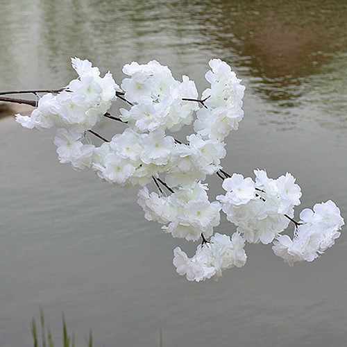 120cm Artificial Branch Cherry Blossom Fake Silk Flower Tree Party Home Decor - Picture 14 of 18