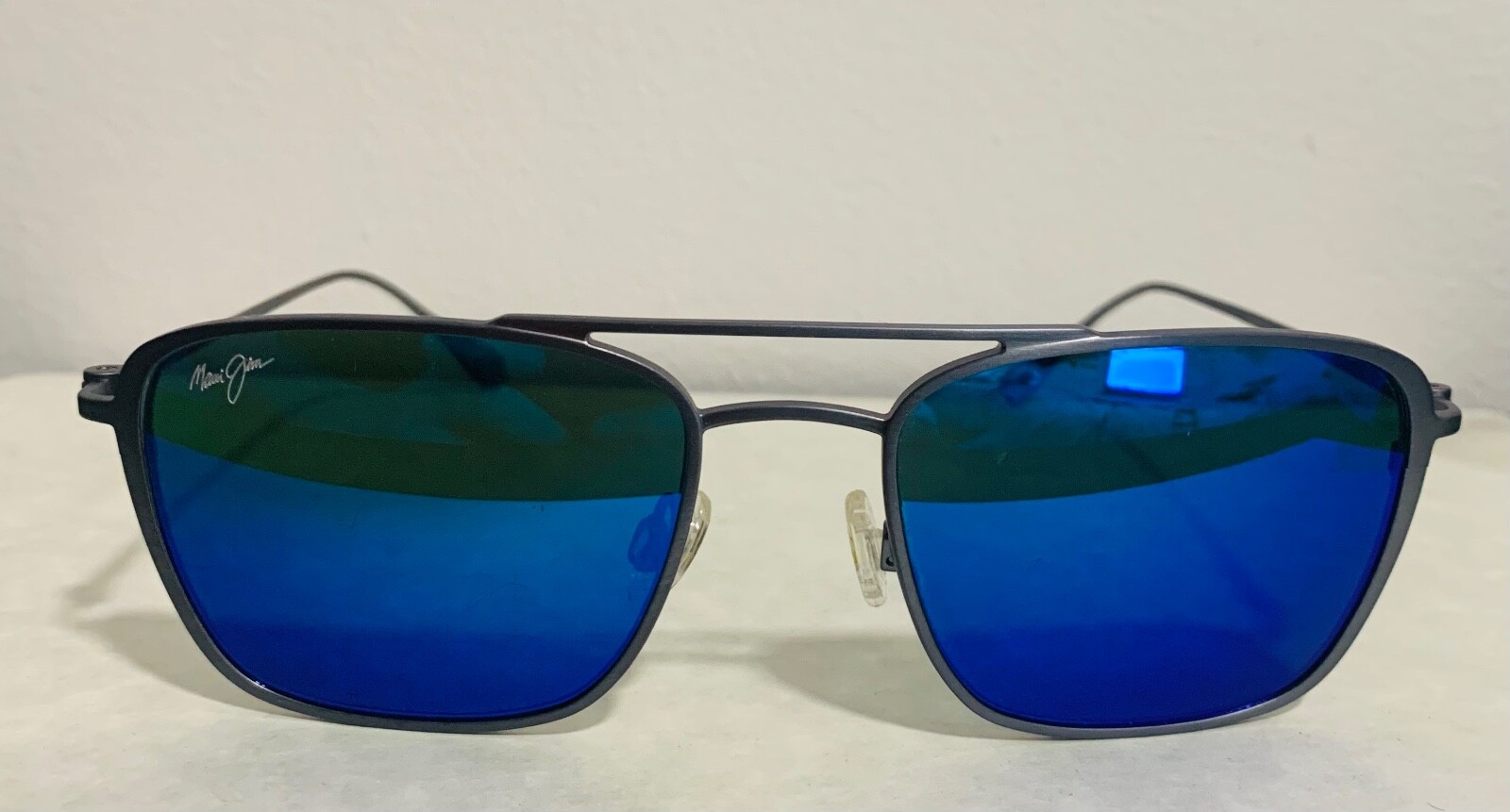 MAUI JIM EBB&FLOW MJ542-27A MB-BH BLUE POLARIZED SUNGLASSES 54-20-145 JAPAN