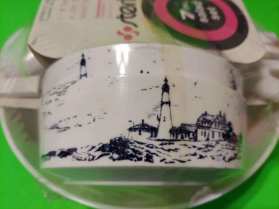 Новый винтажный стерилизованный набор из 7 салатниц — дизайн моста гавани с покрытием маяка - Изображение 4 из 4