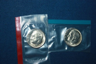 1976-PD Roosevelt Dime from Mint Cello Gem BU
