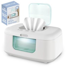 TinyBums Baby Wipe Warmer  Dispenser with LED Changing Light  On/Off Switch -