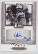 2021 Sage Premier Draft Auto Gold 64/100 Collin Hill #A108 Auto 2b2