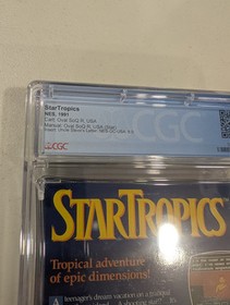 Star Tropics Startropics Nintendo NES CGC Graded 9.0 CIB - 9.8 Cart, 9.2 Box!