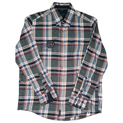 CASA MODA L 41/42 Langarm Hemd bunt kariert Herren Casual Fit Stretch Holzfäller