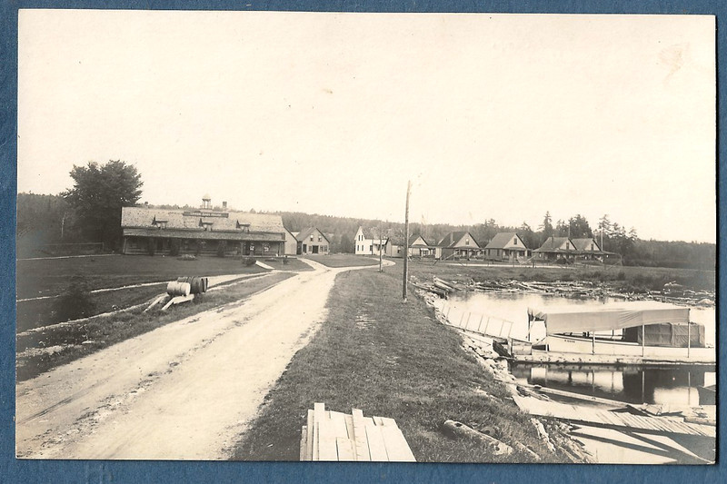 1200 RPPC c1910 Postcard Upper Dam House MooselookMeguntook Rangely Lakes Maine