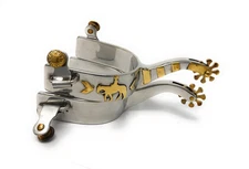 AJ Tack Men's Stainless Steel Offset Pleasure Horse Spurs