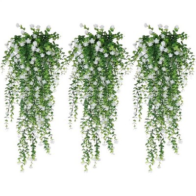 3pcs künstliche Ivy Vines Dekorative Kunstblumen Ornament Hängende Girlande