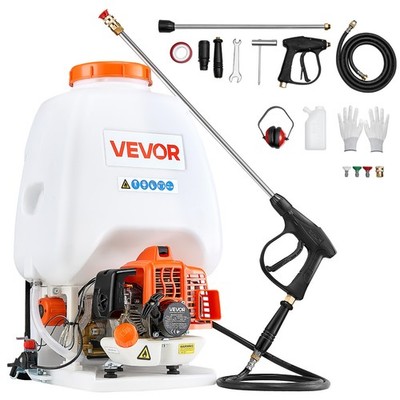 VEVOR Gas Powered Backpack Sprayer 26.5CC 0.9HP Engine 6.5 Gallon Garden Sprayer