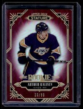 2020-21 Upper Deck Stature Red Arthur Kaliyev Rookie 23/85 #110