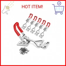 6 Pack Toggle Latch Clamp 4001, Adjustable Latch, Smoker Clamps Heavy Duty Latch