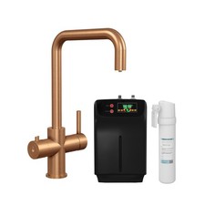 Elise 3-in-1 Instant Hot Water Tap Copper Finish | Includes Boiler Tank & Filter