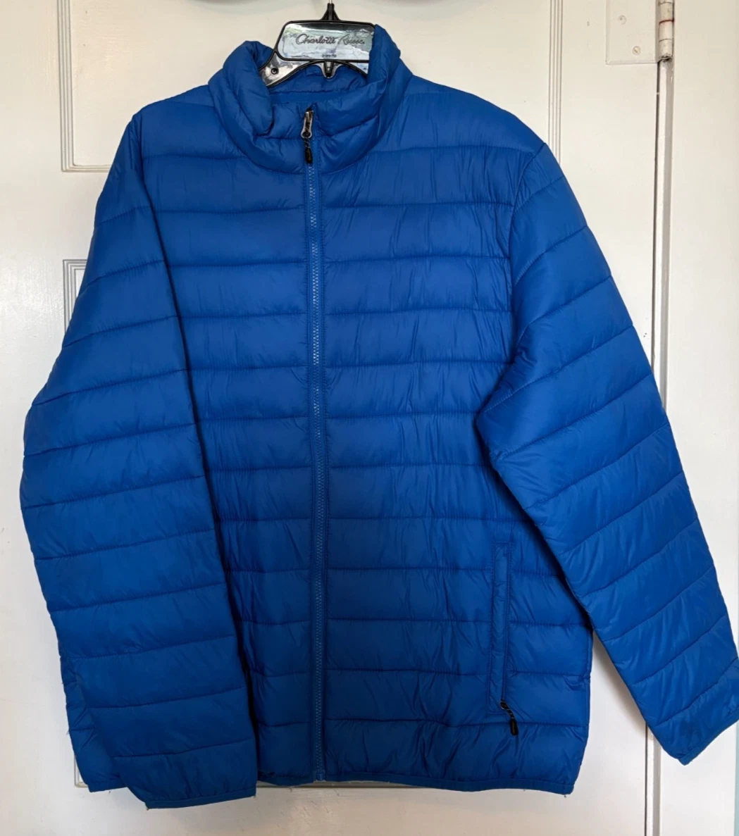 Swisstech Men’s Royal Blue Quilted Puffer Jacket Size L (42-44)