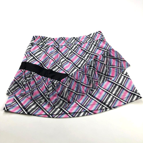 Lucky In Love Medium (Fit 29In) Skirt Skort Shorts All Over Print Abstract Pink