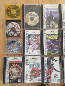 SEGA Saturn Home Console LOT with 18 Games 2 Controllers & MORE!!!