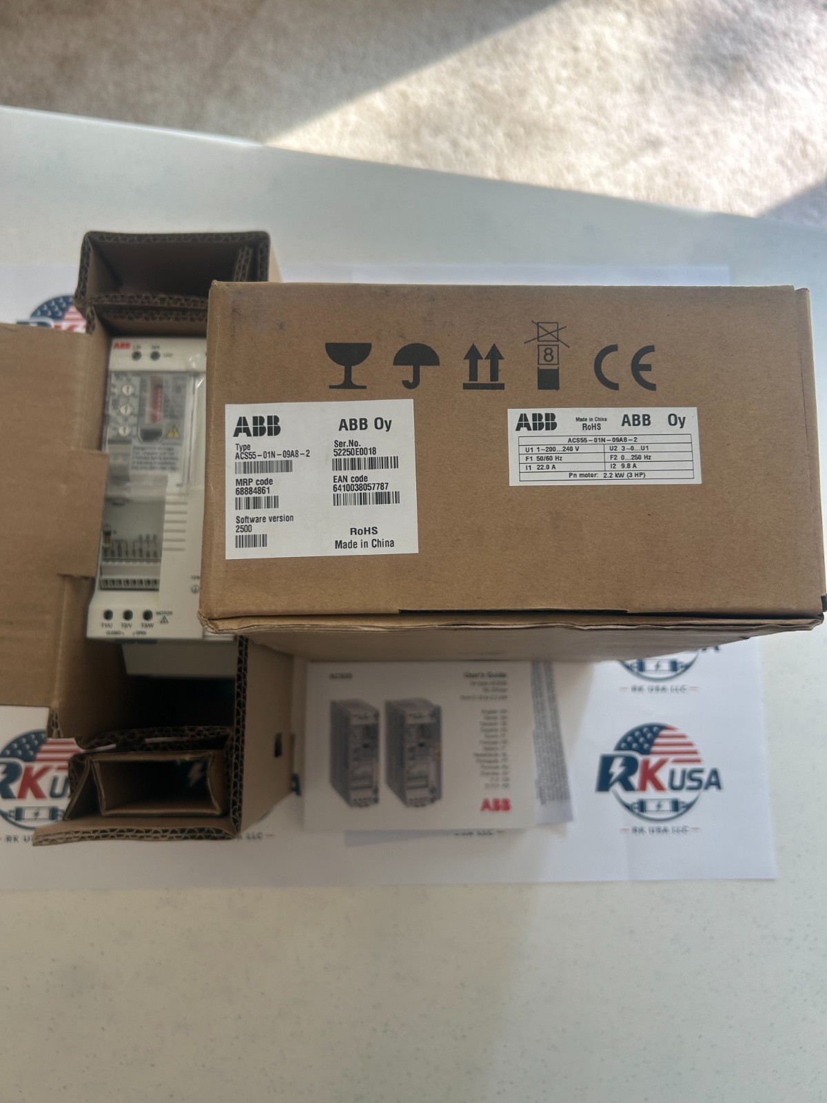 ABB VFD ACS55-01N-09A8-2