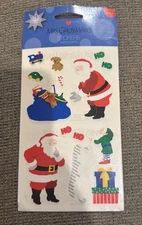Vintage 2000 Mrs Grossmans Santa Stickers Sealed Package, 3 Packages