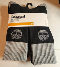 Timberland Performance Cushioned Crew Socks 5 Pairs Men Size 9-12 New