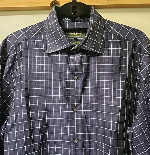 Bobby Jones Collection Woven In Italy Button Down Langarm Hemd Herren Medium