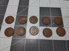 LOT OF 10 Indian Head Cent Pennies in  (10 PC. LOT) CIRCULATED Good