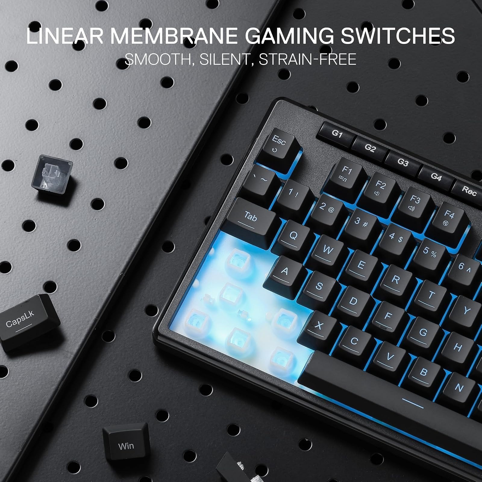 Redragon K516 Shiva TKL Wired RGB Gaming Keyboard, 87 Keys alternate view 4