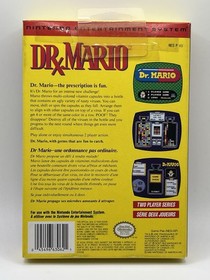 Dr. Mario Nintendo NES CIB Complete With Hang Tag - Authentic - Clean- TESTED