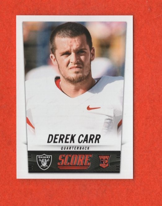 2014 Score Derek Carr ROOKIE Card #364    FREE SHIPPING