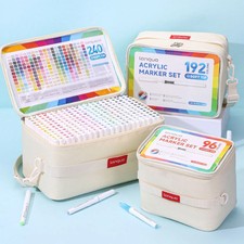 Colors Direct Liquid Colors Acrylic Paint Pens Brush Marker Pen for Painting