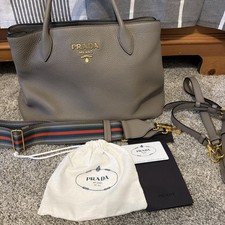 Prada Crossbody Tote 2 Different Straps Leather